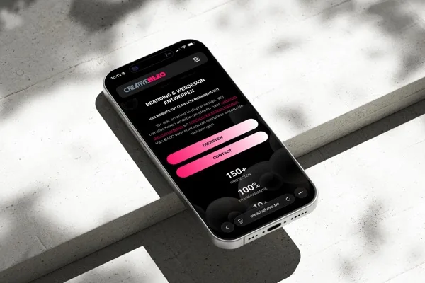 Creative Hero phone mockup