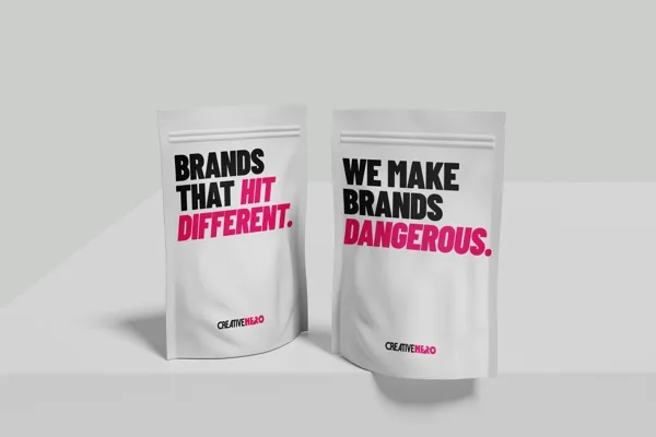 Creative Hero pouch tagline