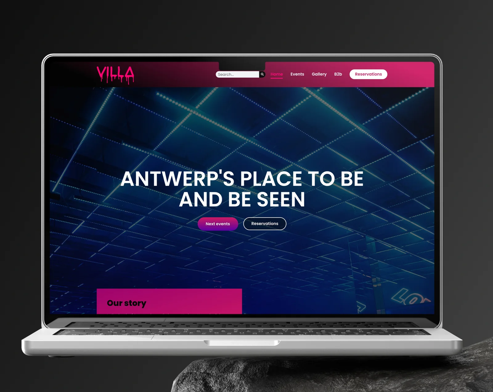 The Villa website