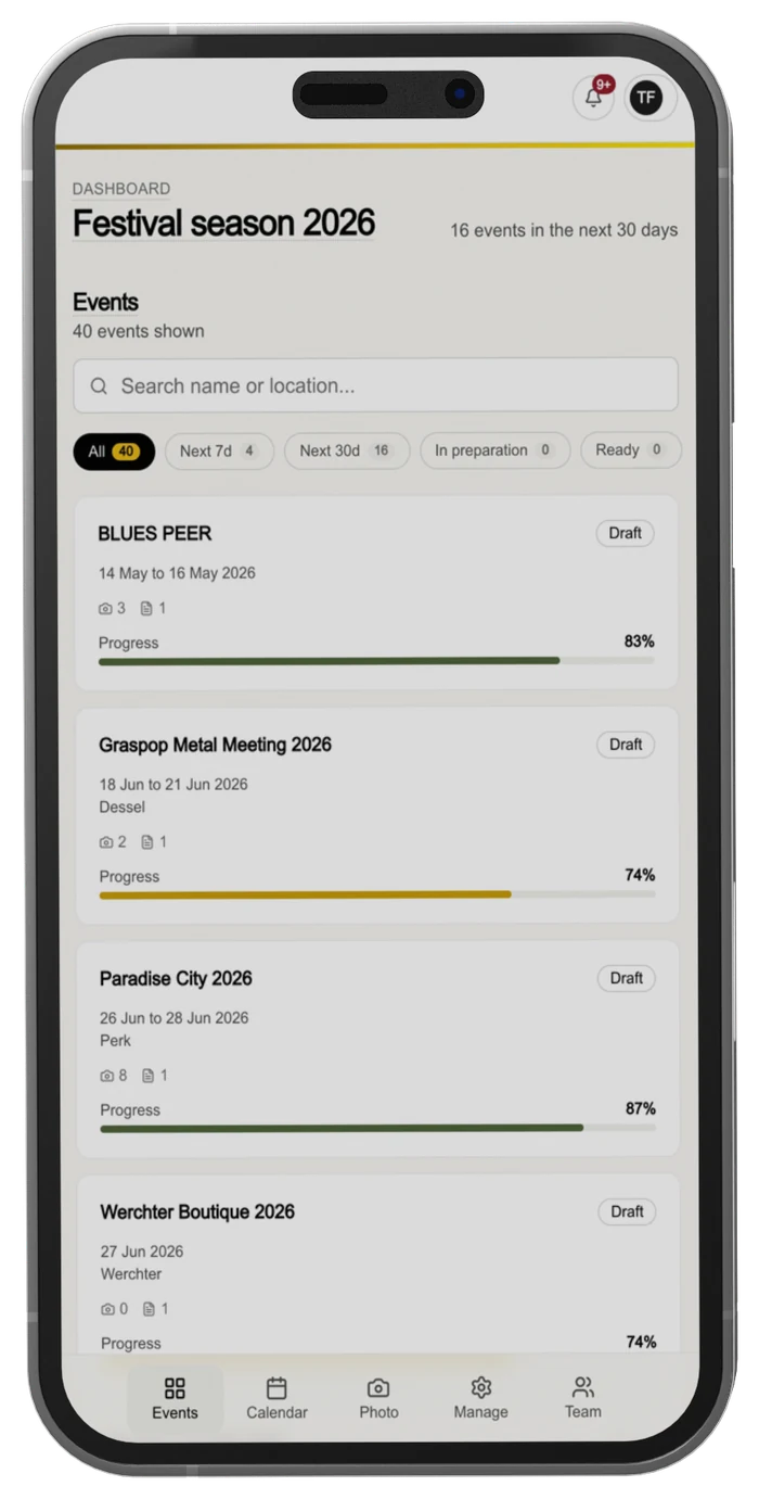 Festival Events Portal